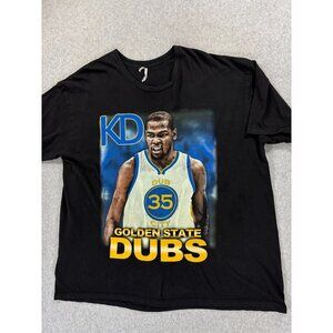 Golden State Warriors Kevin Durant Vintage Tee Shirt (Men's 2XL) Black‎ -